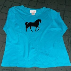 Back in the Saddle Women’s Shirt with Horse Design